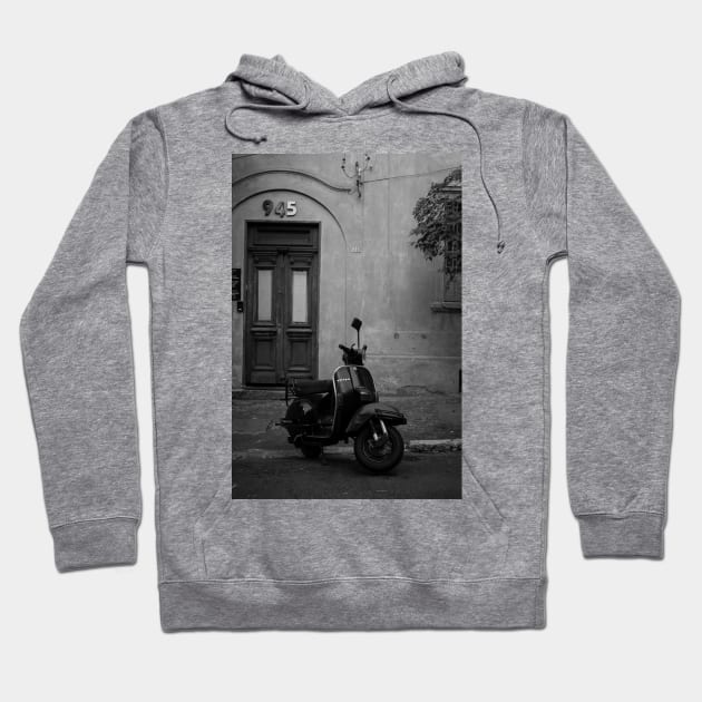 Classic Motorcycle - Vespa Hoodie by Bunder Score